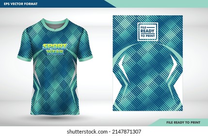 Fabric textile for Sport t-shirt ,Soccer jersey mockup for football club. uniform front view