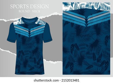 Fabric textile for Sport t-shirt ,Soccer jersey mockup for sports club. uniform front view.