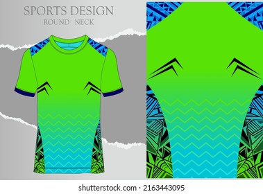 Fabric textile for Sport t-shirt ,Soccer jersey mockup for sports club. uniform front view.