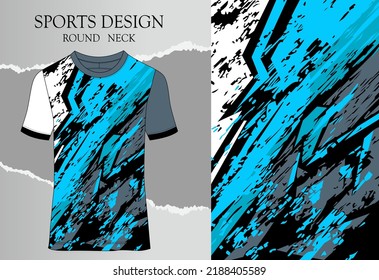 Fabric textile for Sport t-shirt ,Soccer jersey mockup for sports club. uniform front view.