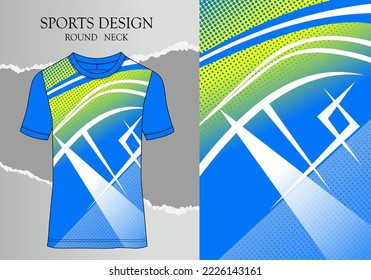 Fabric textile for Sport t-shirt ,Soccer jersey mockup for sports club. uniform front view.
