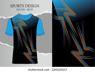 Fabric textile for Sport t-shirt ,Soccer jersey mockup for sports club. uniform front view.