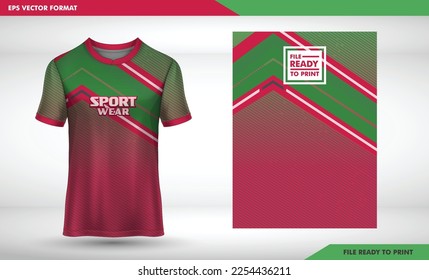 Fabric textile for Sport t-shirt ,Soccer jersey mockup for football club. uniform front view