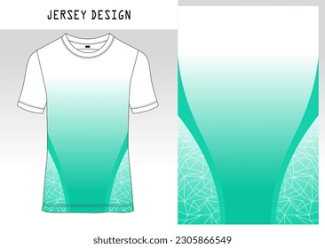 Fabric textile for Sport t-shirt ,Soccer jersey mockup for sports club. uniform front view.