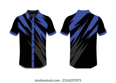 Fabric textile for Sport t-shirt ,Soccer jersey mockup for football club. uniform front and back view.