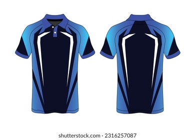 Fabric textile for Sport t-shirt ,Soccer jersey mockup for football club. uniform front and back view.