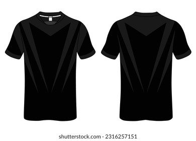 Fabric textile for Sport t-shirt ,Soccer jersey mockup for football club. uniform front and back view.