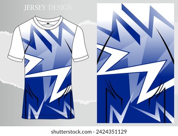 Fabric textile for Sport t-shirt ,Soccer jersey mockup for sports club. uniform front view.