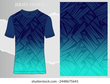 Fabric textile for Sport t-shirt ,Soccer jersey mockup for sports club. uniform front view.