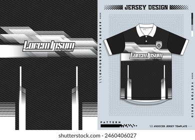 Fabric textile for Sport t-shirt ,Soccer jersey mockup for football club. uniform front view.