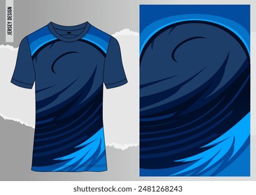 Fabric textile for Sport t-shirt ,Soccer jersey mockup for sports club. uniform front view.