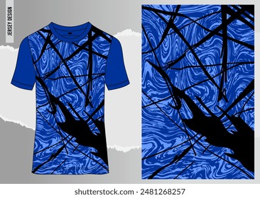 Fabric textile for Sport t-shirt ,Soccer jersey mockup for sports club. uniform front view.