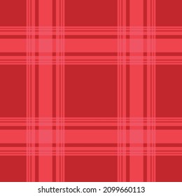 Fabric textile tartan checkered texture background , Flannel plaid shirts red line seamless pattern , Scottish cage , Gift box decoration , Vector illustration