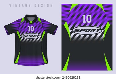 Fabric textile vintage design for Sport t-shirt, Soccer jersey mockup for football club. uniform front view.