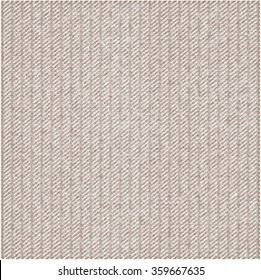 Fabric texture. Beige striped background. Abstract vector.