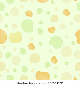 Fabric texture circles and circle wave seamless pattern, full-color retro. Abstract seamless pattern for card, invitation, poster, diary, album, sketchbook cover, textile fabric, garment, etc.
