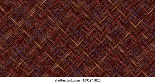 Stofftextur aus klassisch englischen Tweed, karierte Diagonal-Gingham-Schinken wiederholbare Ornamente für traditionelle Herrenwollanzug, Plaid, Tischdecken, Hemden, Tartan, Kleidung, Kleider, Bettwäsche