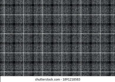 fabric texture of classic gray mens wool suit, checkered gingham seamless ornament for plaid, tablecloths, shirts, tartan, clothes, dresses, bedding