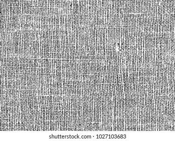 Fabric texture. Cloth knitted, cotton, wool background. Vector background. Grunge rough dirty background. Brushed black paint cover. Renovate wall frame grimy backdrop. Empty