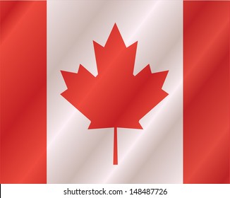 Fabric texture of the flag of Canada