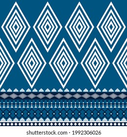 Fabric Texture Geometric Ethnic Oriental Pattern Traditional Design for Background Clothing and Embroidery Style Vector