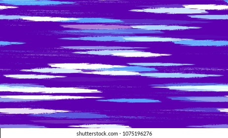 Fabric Texture with Grunge Strokes and Stripes. Hand Drawn Fashion Seamless Pattern. Painted Watercolor Style Texture. Fabric, Fashion Print Design Background.