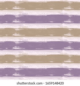 Fabric Texture with Grunge Strokes and Stripes. Paintbrush lines horizontal seamless texture for backdrop. For wallpaper. Cloth, Linen, Textile Print Design Background.
