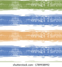 Fabric Texture with Grunge Strokes and Stripes. Paintbrush lines horizontal texture for backdrop.  Painted Watercolor Style Texture. Hand drown paint strokes decoration artwork.