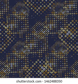 Fabric texture. halftone texture seamless pattern modern style. Halftone background. 