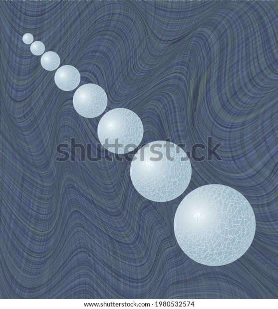 Fabric texture and many moons. Mobile phohe\
wallpaper. Abstract vector\
image