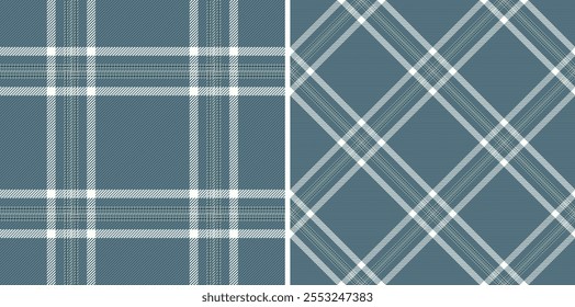 Fabric texture pattern of textile seamless background with a vector plaid tartan check. Set in fashionable colours for holiday fashion trends in festive look.