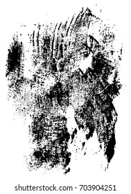 Fabric texture, print on paper with ink. Vector