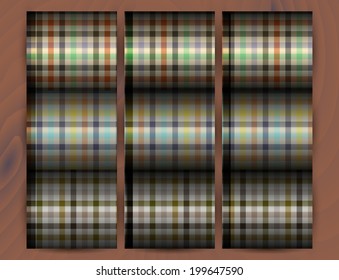 fabric texture in retro style on the stand