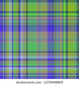 Fabric texture seamless of check textile vector with a pattern tartan plaid background in green and pastel colors.
