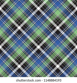 Fabric texture tartan abstract seamless pattern. Vector illustration.