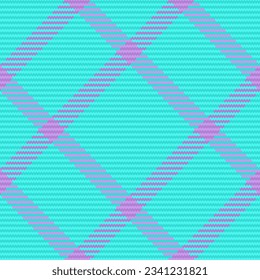 Fabric texture tartan of seamless check plaid with a pattern background textile vector in cyan and purple colors.