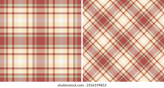 Fabric texture textile of pattern vector plaid with a background seamless tartan check. Set in wedding colours. Holiday fashion trends for a festive look.