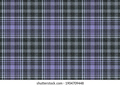 fabric texture of traditional checkered gingham seamless ornament, violet on ragged black colors for plaid, tablecloths, shirts, clothes, dresses, tartan