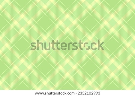Fabric texture vector of seamless tartan pattern with a textile check plaid background in green and light colors.