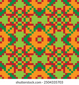 fabric thai ethnic pattern, silk weaving colorful pattern, fabric native seamless background, handwoven textile traditional product concept
