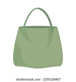 fabric tote bag icon isolated