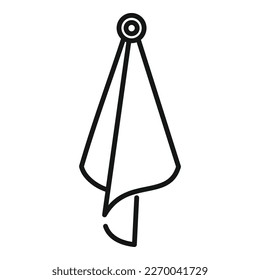 Fabric towel icon outline vector. Napkin tissue. Clean cloth