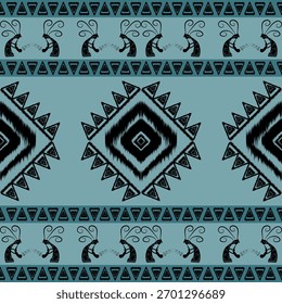 fabric tribal ikat  pattern . Abstract ethnic  art. Oriental style. Design for background, wallpaper, vector illustration, textile, fabric, clothing, carpet, embroidery.