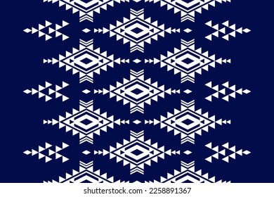 Fabric tribal pattern art. Geometric ethnic seamless pattern traditional. American, Mexican style. Design for background, wallpaper, illustration, fabric, clothing, carpet, textile, batik, embroidery.