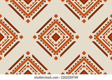 Fabric tribal pattern style. Geometric ethnic seamless pattern traditional. Aztec ethnic ornament print. Design for background, fabric, clothing, carpet, textile, batik, embroidery.
