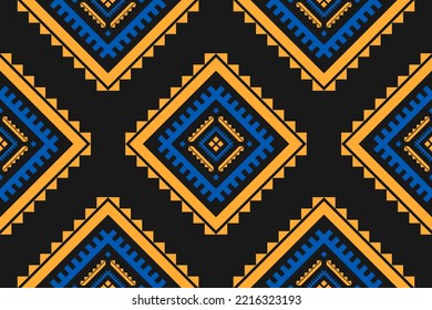 Fabric tribal pattern style. Geometric ethnic seamless pattern traditional. Aztec ethnic ornament print. Design for background, fabric, clothing, carpet, textile, batik, embroidery.