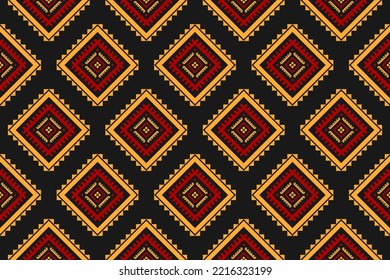 Estilo de patrón tribal de tejido. Patrón geométrico étnico sin fisuras tradicional. Huella de ornamento étnico azteca. Diseño de fondo, tela, ropa, alfombra, textil, batik, bordado.