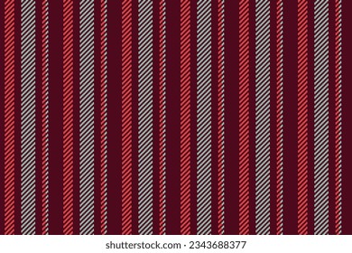 Fabric vector background of texture pattern textile with a stripe vertical seamless lines in red and pastel colors.