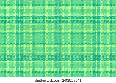 Fabric vector background of texture pattern seamless with a plaid textile check tartan in green and teal colors.