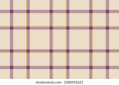 Fabric vector check. Texture textile plaid. Seamless background pattern tartan in light and purple colors.